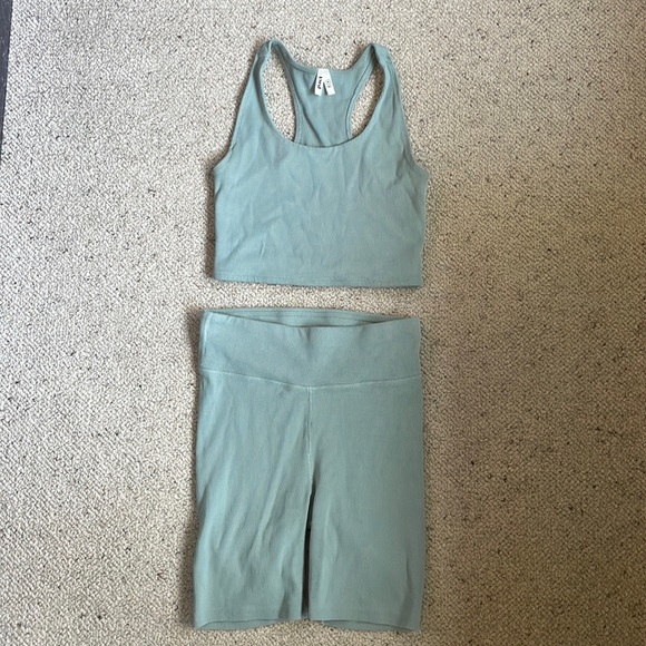 Pact Other - PACT ribbed workout set - teal